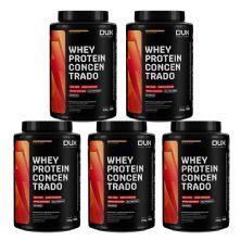 Kit 5X Whey Protein Concentrado - 900g Doce De Leite - Dux Nutrition