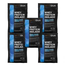 Kit 5X Whey Protein Isolado - 1 Sach� 27g  Cappuccino - Dux Nutrition