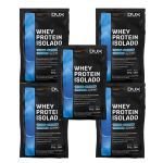 Kit 5X Whey Protein Isolado - 1 Sach� 27g  Cappuccino - Dux Nutrition