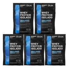 Kit 5X Whey Protein Isolado - 1 Sach� 30g Chocolate Branco - Dux Nutrition