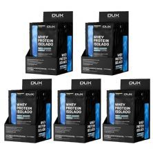 Kit 5X Whey Protein Isolado - 10 Sach�s 29g Baunilha - Dux Nutrition