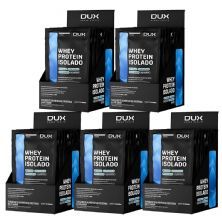 Kit 5X Whey Protein Isolado - 10 Sach�s 29g Coco - Dux Nutrition