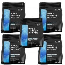 Kit 5X Whey Protein Isolado - 1800g Refil Baunilha - Dux Nutrition