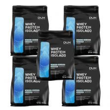 Kit 5X Whey Protein Isolado - 1800g Refil Cappuccino - Dux Nutrition