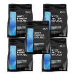 Kit 5X Whey Protein Isolado - 1800g Refil Cappuccino - Dux Nutrition