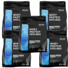 Kit 5X Whey Protein Isolado - 1800g Refil Chocolate - Dux Nutrition