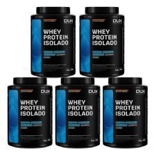 Kit 5X Whey Protein Isolado - 900g Caramelo Salgado - Dux Human Healt