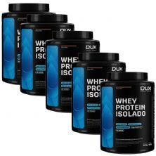 Kit 5X Whey Protein Isolado - 900g Chocolate - Dux Nutrition