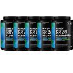 Kit 5X Whey Protein Isolado All Natural - 900g Baunilha - Dux Nutrition
