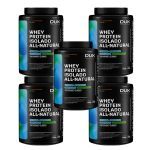 Kit 5X Whey Protein Isolado All Natural - 900g Chocolate - Dux Nutrition