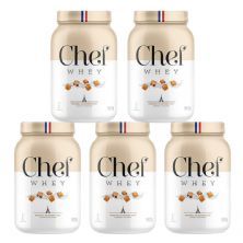 Kit 5X Whey Protein Sem Lactose - 907g Caramelo Salgado - Chef Whey