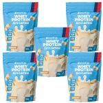 Kit 5X Whey Protein Zero Lactose - 900g Refil Amendoim - NewNutrition