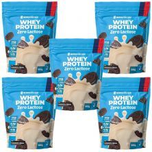 Kit 5X Whey Protein Zero Lactose - 900g Refil Cookies and Cream - NewNutrition