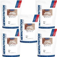 Kit 5X Whey Protein Zero Lactose - 900g Refil Natural - NewNutrition