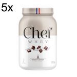 Kit 5X Whey Protein Zero Lactose - 907g Mousse de Chocolate - Chef Whey