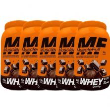Kit 5X Whey Quality - 810g Chocolate - MuscleFull