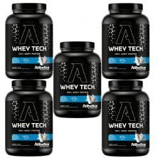 Kit 5X Whey Tech - 900g Leite - Atlhetica Nutrition