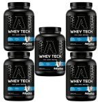 Kit 5X Whey Tech - 900g Leite - Atlhetica Nutrition