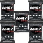 Kit 5X Whey Turbo - 907g Refil Morango - Black Skull