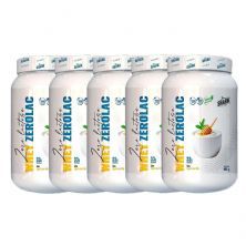 Kit 5X Whey ZeroLac - 900g Iogurte com Mel - Shark Clinic