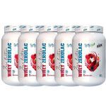 Kit 5X Whey ZeroLac - 900g Iogurte de Frutas Vermelhas  - Shark Clinic
