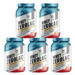Kit 5X Whey ZeroLac - 900g Morango - Shark Pro