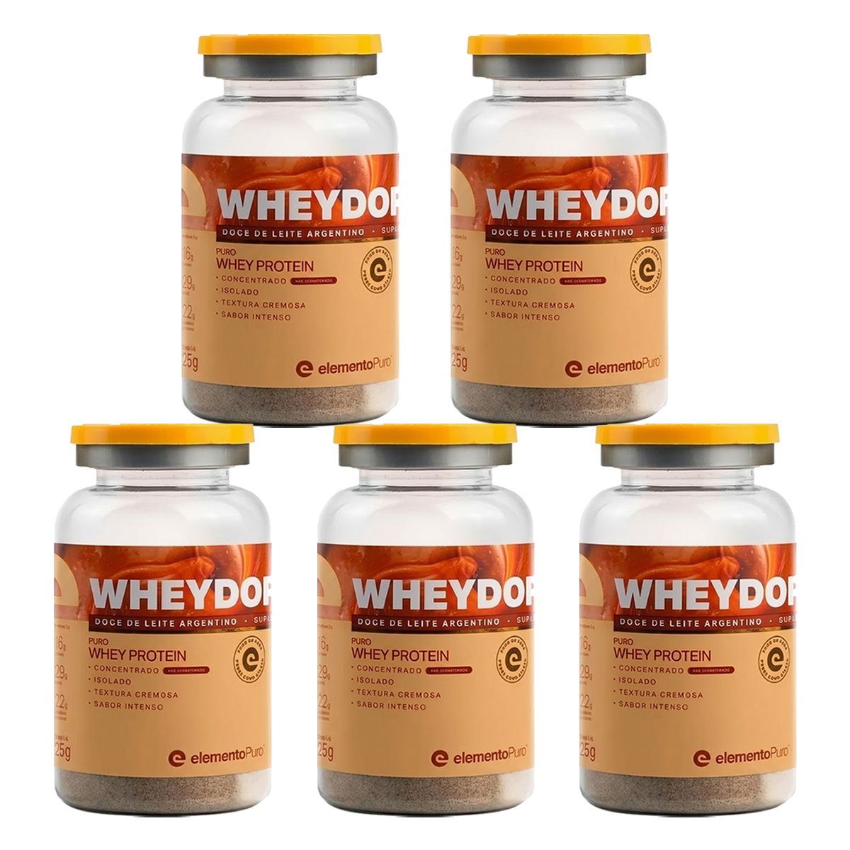 Kit 5X WheyDop X Monodose - 25g Doce de Leite Argentino - ElemantoPuro