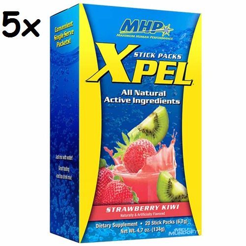 Kit 5X Xpel - 20 Sach�s 134g Morango c/ Kiwi - MHP