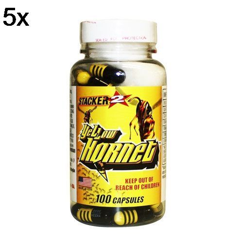 Kit 5X Yellow Hornet - 100 Capsulas - Stacker2