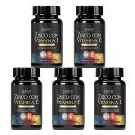 Kit 5X Zinco e Vitamina E - 60 C�psulas - Bioklein