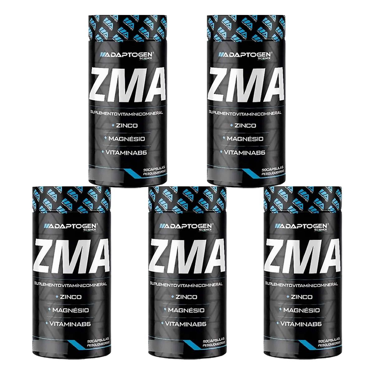 Kit 5X ZMA - 90 C�spulas - Adaptogen