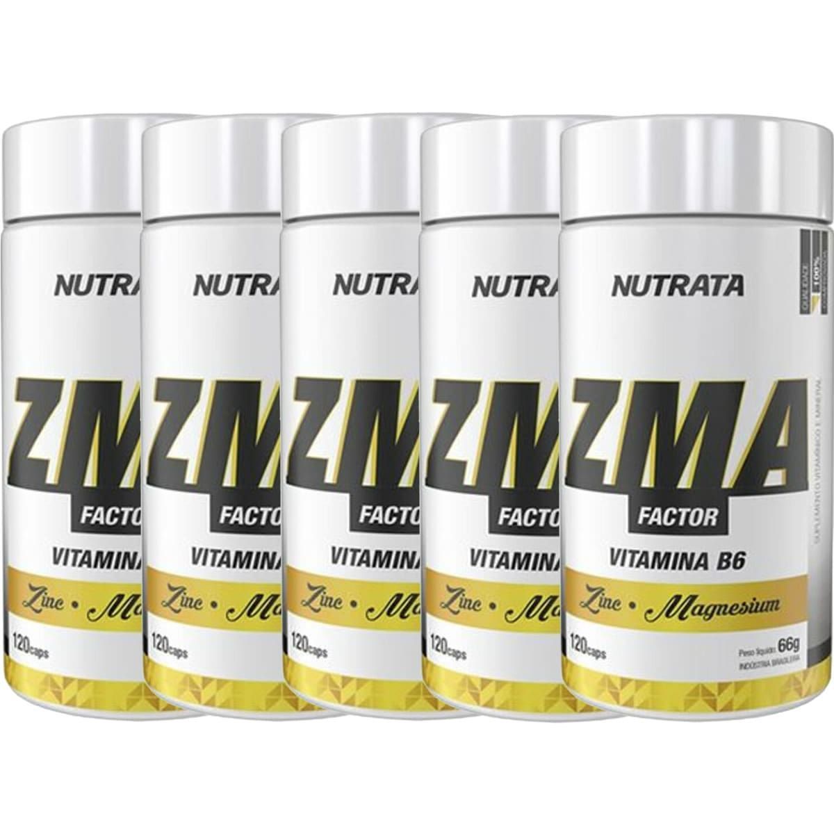 Kit 5X ZMA Factor - 120 C�psulas - Nutrata