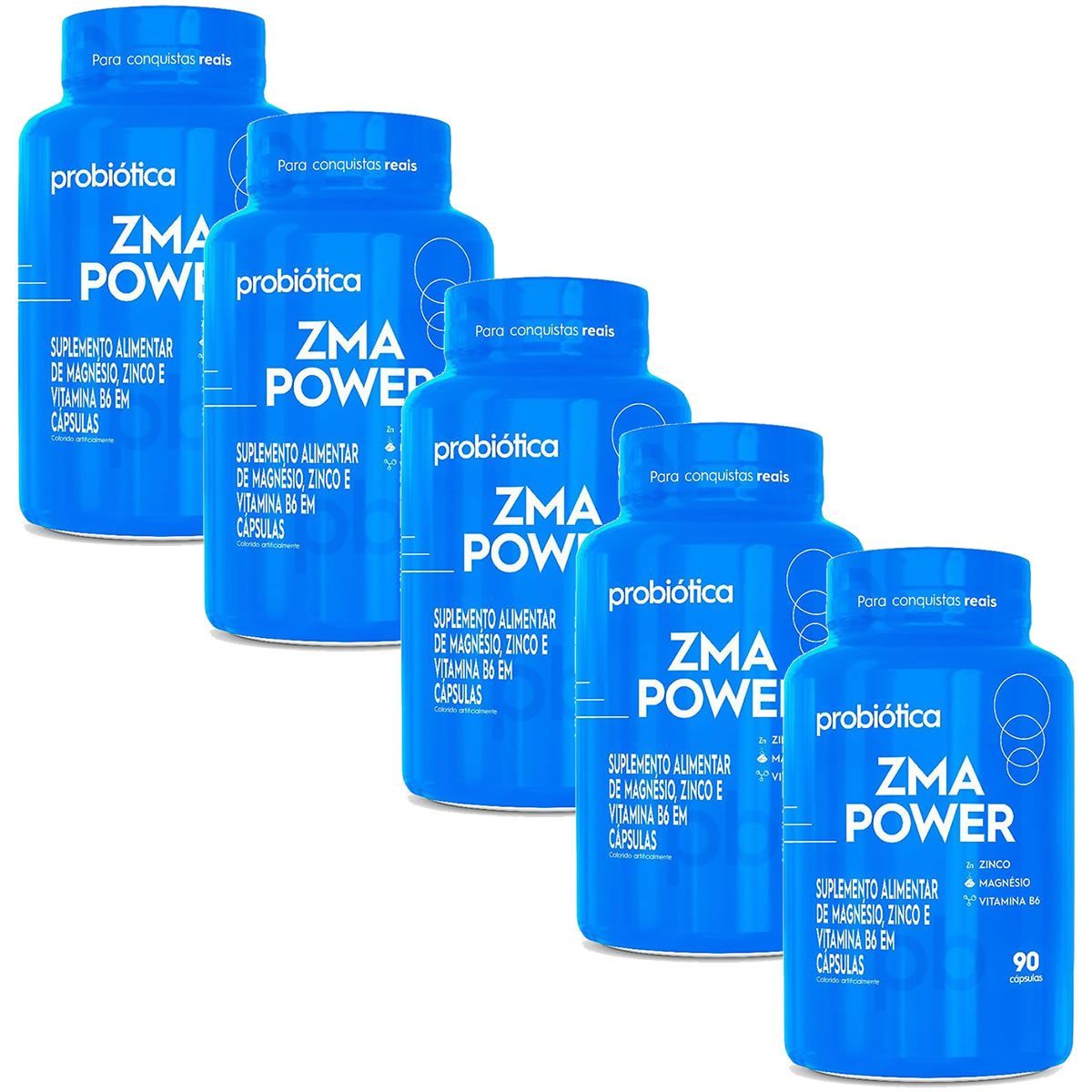Kit 5X Zma Power -  90 C�psulas - Probi�tica