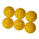 Kit 6 Bolas Pickleball 40 Furos - Vollo Sports