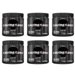 Kit 6X Creatina Turbo Monohidratada - 150g Sem Sabor - Black Skull