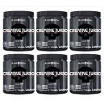 Kit 6X Creatine Turbo Monohidratada - 300g Sem Sabor  - Black Skull