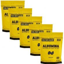 Kit 5X Albumina - 500g Refil Chocolate - Naturovos