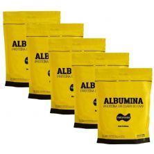 Kit 5X Albumina - 500g Refil Natural - Naturovos