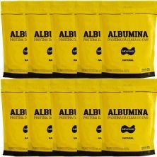 Kit 10 Albumina - 500g Refil Natural - Naturovos