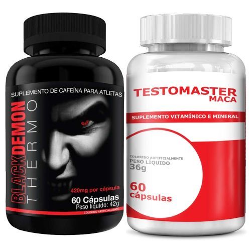 Kit Black Demon Thermo 60 C�psulas + Testomaster Maca - 60 C�psulas - Intlab