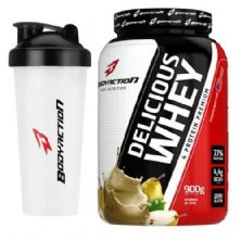 Kit - Delicious Whey - 900g Pi�a Colada + Coqueteleira - BodyAction