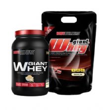 Kit Giant Whey 2Kg Refil + Giant Whey 908g - Baunilha  - Bodybuilders