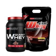 Kit Giant Whey 2Kg Refil + Giant Whey 908g- Chocolate - Bodybuilders