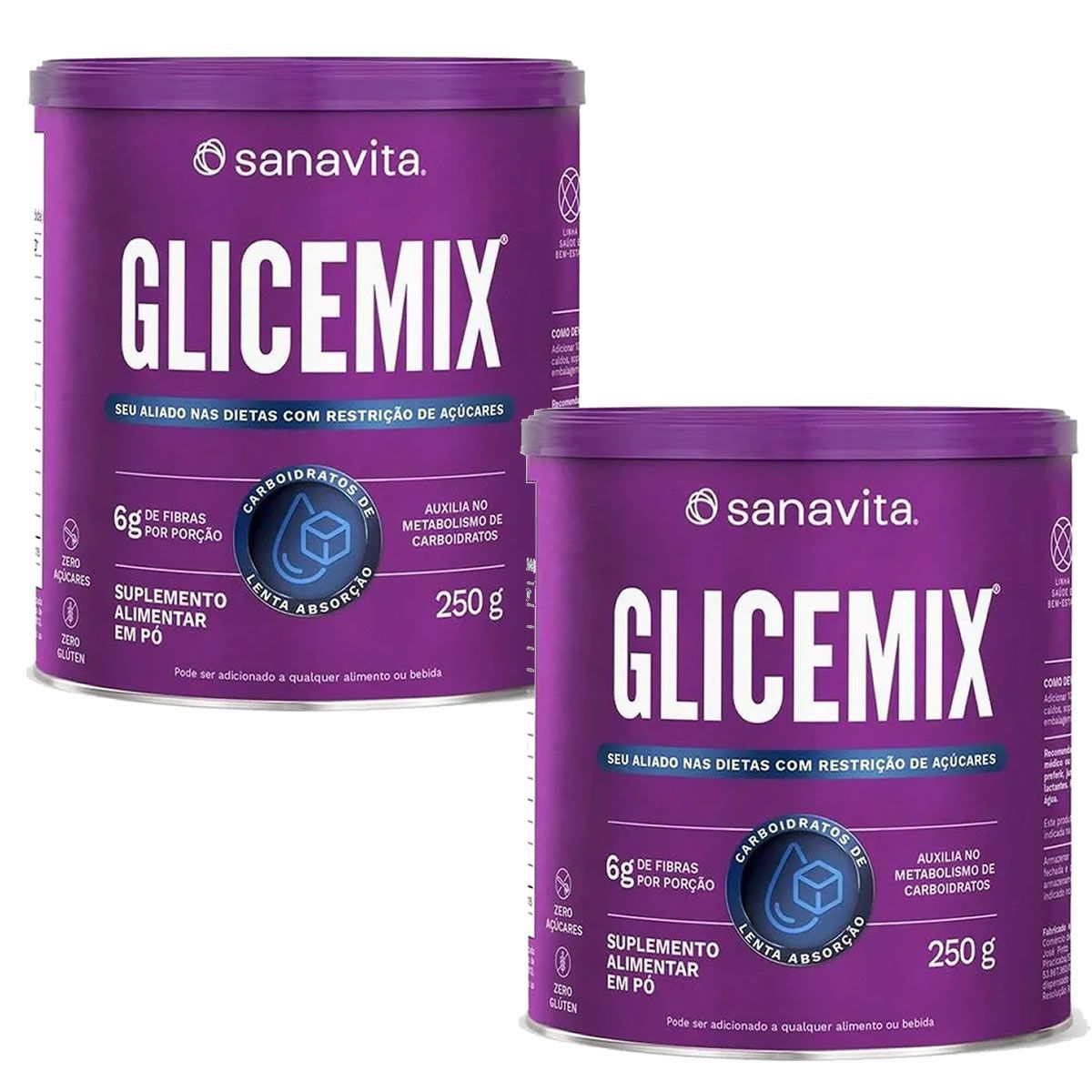 Kit 2X Glicemix - 250g - Sanavita