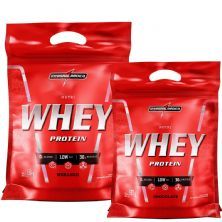 Kit Nutri Whey Protein - Morango 1800g Refil + Nutri Whey Chocolate  907g Refil - Integralm�dica