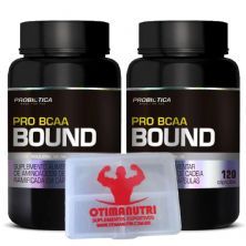 Kit Pro BCAA Bound 120 C�psulas + Porta C�ps - Probi�tica