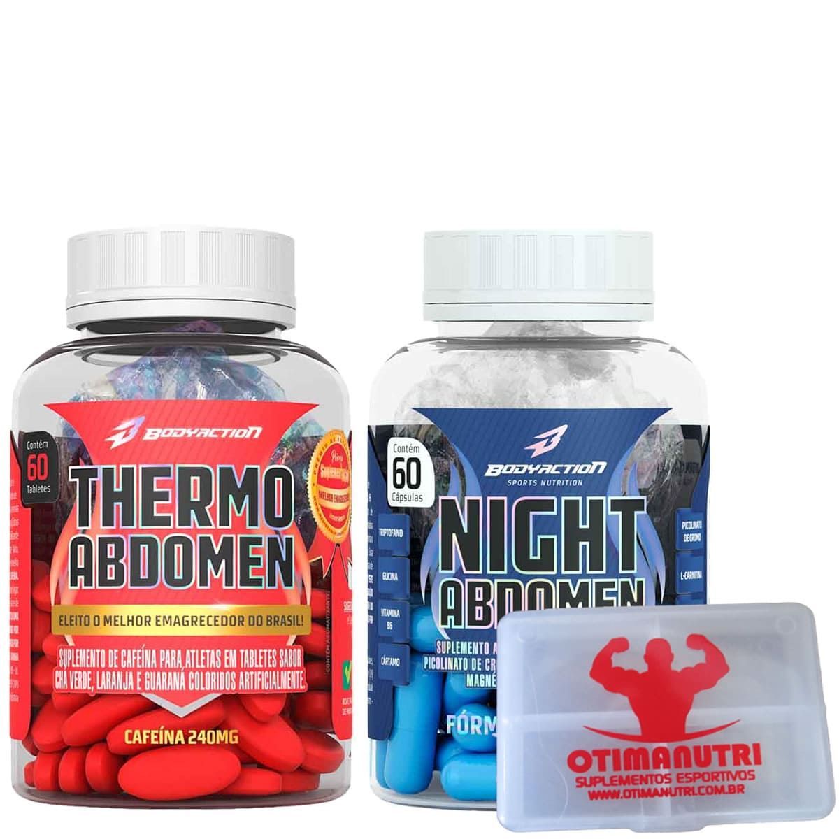 Kit Emagrecedor Abdomen - Dia E Noite - 120 Capsulas Body Action
