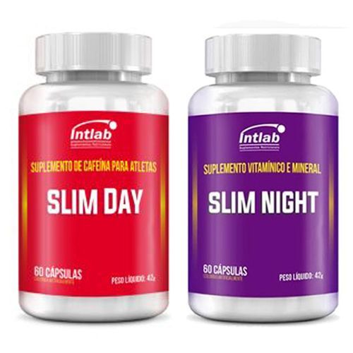 Kit Slim Day 60 C�psulas + Slim Night - 60 C�psulas - Intlab