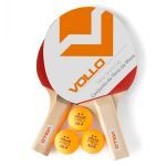 Kit T�nis De Mesa - 2 Raquetes e 3 Bolas - Vollo Sports