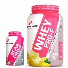 Kit Whey Pro-F 900g Abacaxi Banana e Laranja + BCAA Pro-F 90 C�psulas - BodyAction